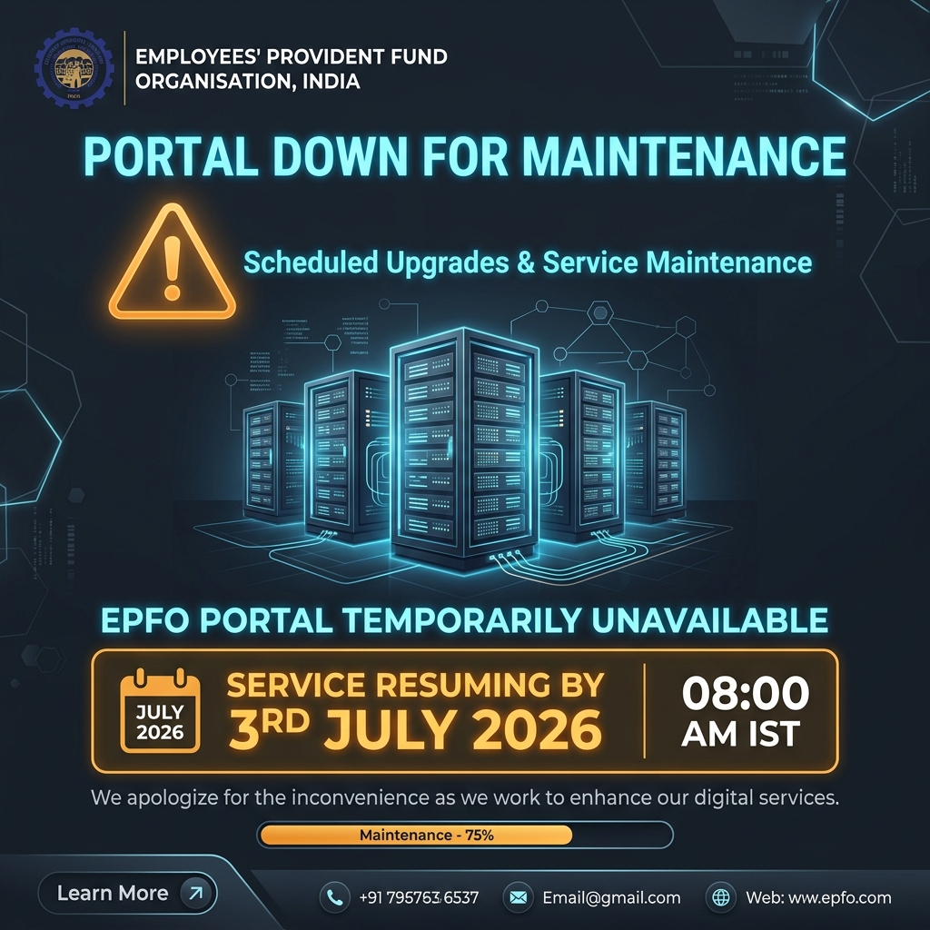 EPFO सर्विस डाउन 2026 न्यूज़ अपडेट इमेज
